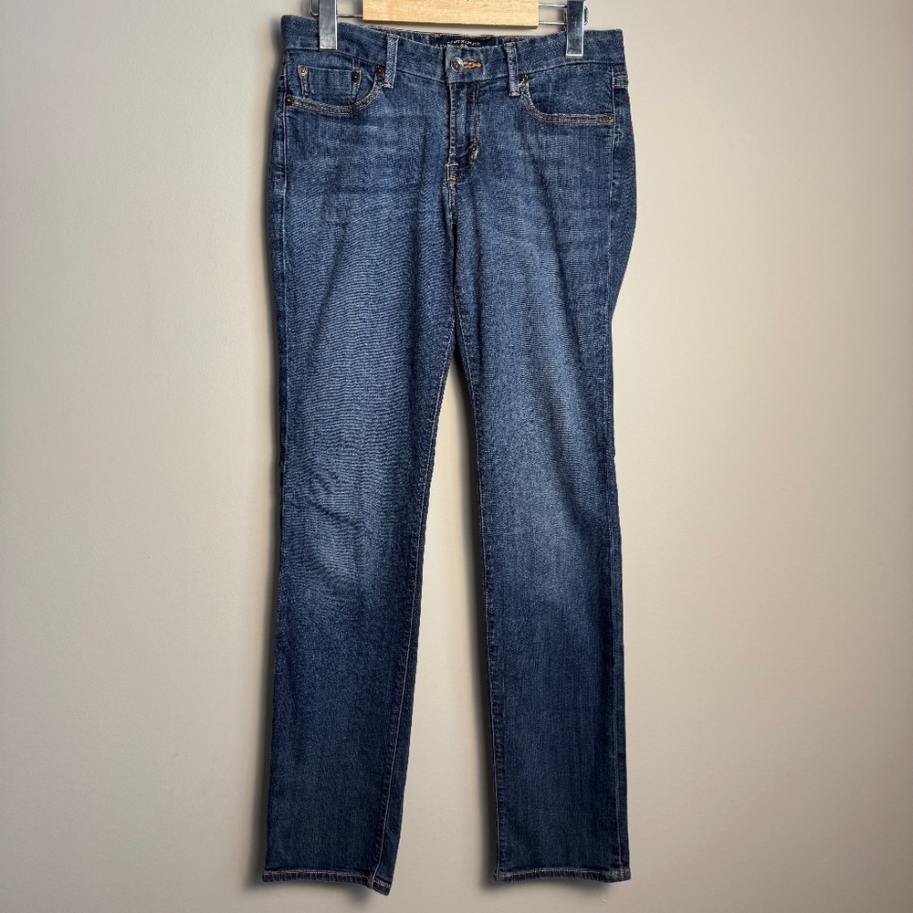 Lucky Brand Women's Sweet Jean Straight Medium Wash Denim Blue Jeans Size 4 / 27